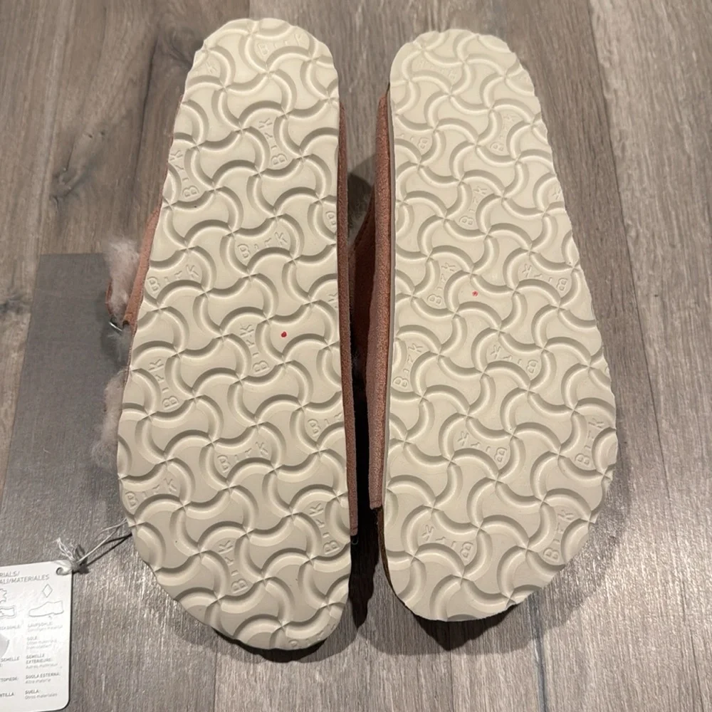 Birkenstock Arizona Shearling Suede Leather - Pink Clay - Picture 9 of 10